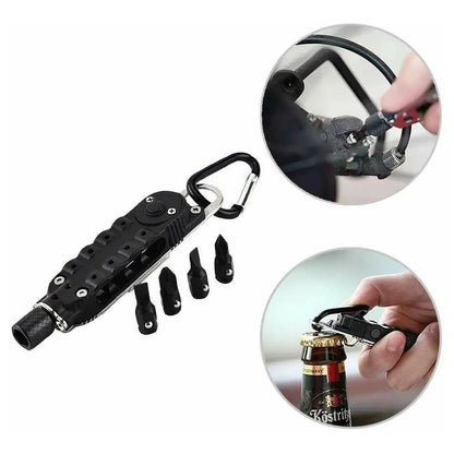 Multifunctional Mini Screwdriver - Portable EDC Keychain Steel Repair Tool