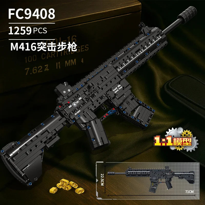AWM, LR4, M416 & 95 Sniper Rifle Building Block Toy – Realistic Gun Model for Kids, Educational & Holiday Gift