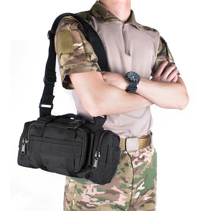 Men's Tactical Waist Fanny Pack: Military Waterproof Cross-body Shoulder Sling Bag - Ideal for Hiking, Outdoor Climbing, Fishing, Camping