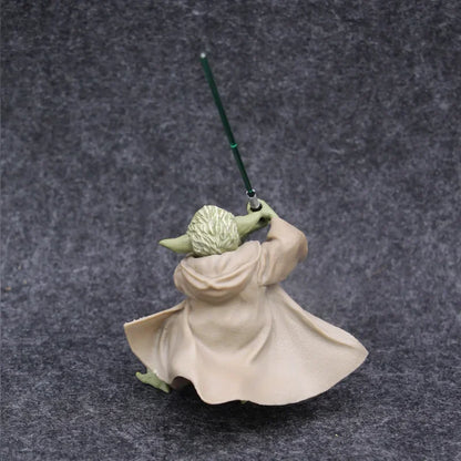 Star Wars Mandalorian Master Yoda Action Figure – Collectible Toy with Sword