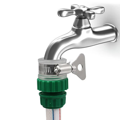 Universal Water Faucet Hose Adapter - Quick-Connect Plastic Tap Fitting for Car Washing and Garden Irrigation
