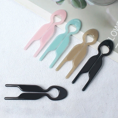Retro Design U-Shaped Hair Sticks: New Barrettes Clip Hairpins for Women and Girls - Sweet Ponytail Meatball Head Hair Accessories