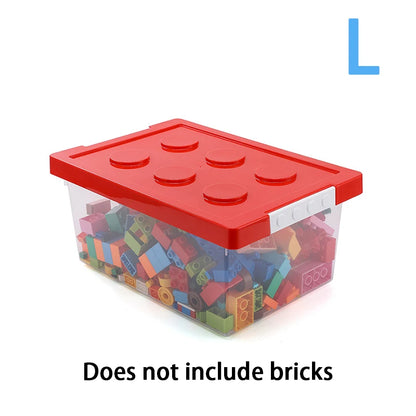 Stackable Kids Building Block Storage Box – Toy Organizer & Container for Books, Stationery, Snacks & Sundries
