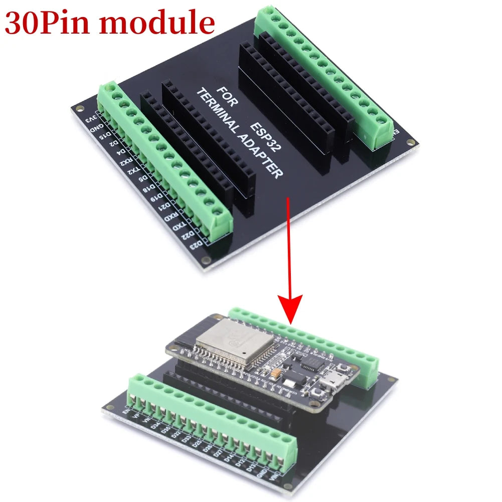 ESP32 32D Development Board - 30-Pin Dual-Core WiFi Bluetooth Wireless Module for Smart Home Projects