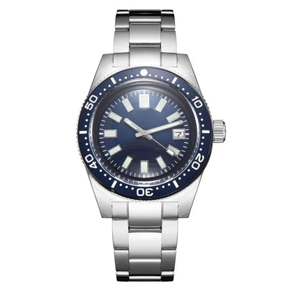 Tandorio 41mm 62MAS Automatic Diver's Watch – NH35A, 300M Water Resistance, Ceramic Bezel, Green Lume, Sapphire Glass
