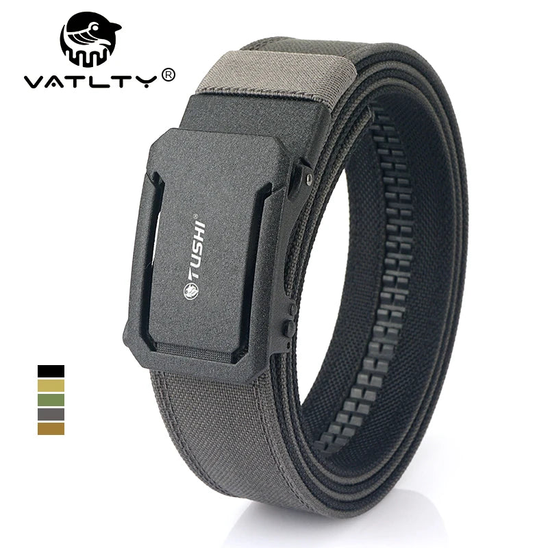 VATLTY Military Belt for Men – Sturdy Nylon with Metal Automatic Buckle, Tactical Police Duty & Outdoor IPSC Accessories