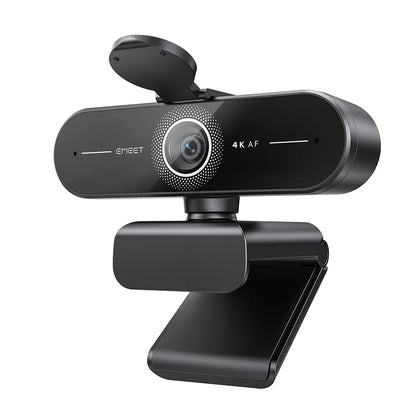 EMEET 4K/1080P Webcam for PC – Auto Focus Video Camera with Dual Microphones for Zoom, Teams & Video Calls