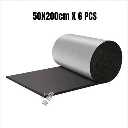 Fireproof Sound Insulation Mat - 200x50cm Thermal Acoustic Panel for Car Noise Reduction & Heat Protection