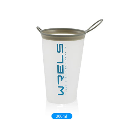 200ml Foldable Sports Water Cup — Lightweight, Portable Soft Cup for Marathon, Running & Cross-Country Activities