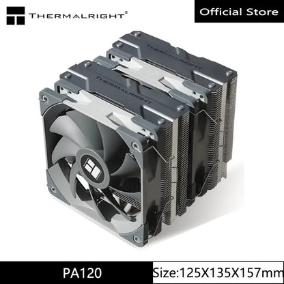 Thermalright PA120 AGHP 3.0 CPU Cooler – 6 Heat Pipes, Dual Tower Radiator, Double Fans, Top Cover, LGA1700 Support