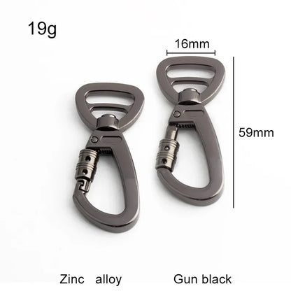 Auto-Locking Dog Leash Carabiner Clip – Swivel Rotating Ring Pet Hook for Outdoor Walking, Keychain & Pet Accessories