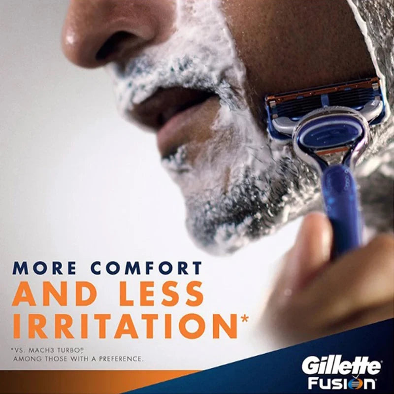 Gillette Fusion 5 Razor Blade Refills - 5-Layer Manual Shaving Head for Men's Face Care and Beard Removal