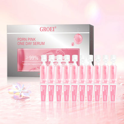 10pcs PDRN Pink One-Day Serum – Deep Moisturizing, Repairing, Brightening & Anti-Sagging Skin Care Essence