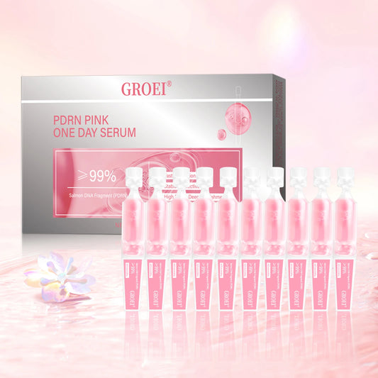 10pcs PDRN Pink One-Day Serum – Deep Moisturizing, Repairing, Brightening & Anti-Sagging Skin Care Essence