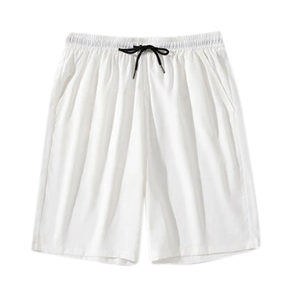 Men's Ice Silk Cargo Shorts – Thin, Loose-Fit Basketball & Sports Shorts (Big Size, Five-Point)