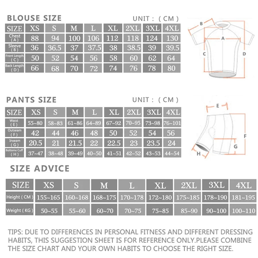 2025 RCN Team Cycling Jersey Set – Summer Breathable Road & MTB Bike Riding Uniform, Sports Cycling Kit