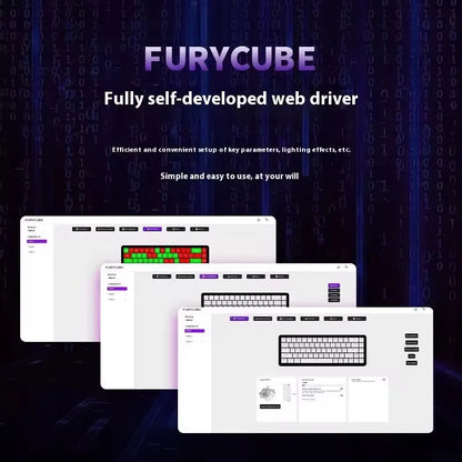 FURYCUBE M30HE Mechanical Gaming Keyboard - Magnetic Switch, 8K Polling, 0.1ms Rapid Trigger, RGB & Hot-Swap Design