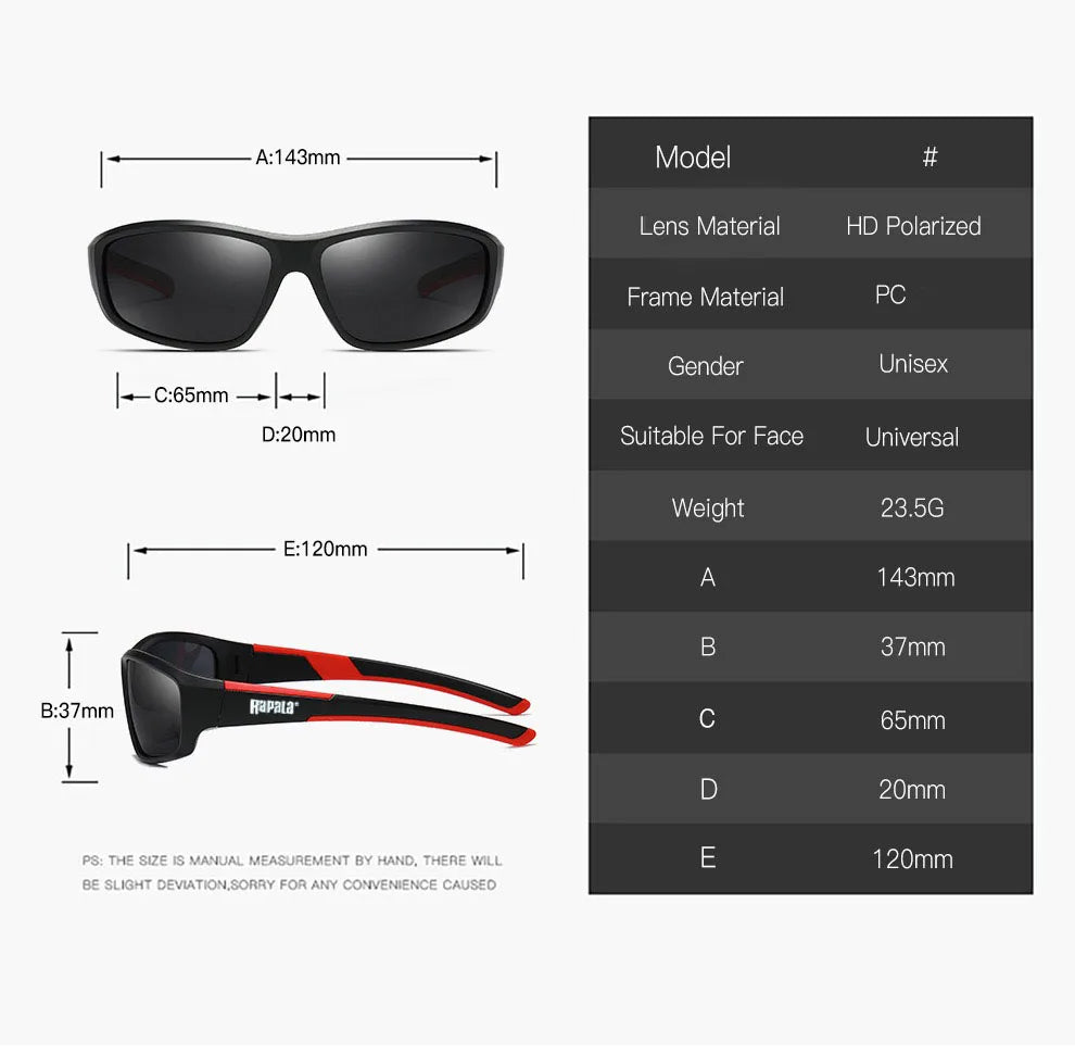 Rapala High Definition Polarized Sunglasses – UV400 Protection for Men & Women, Outdoor Sports & Fishing Eyewear, Driving Glasses