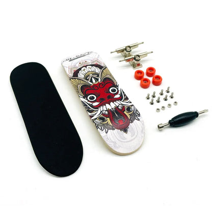 Creative Mini Finger Skateboard – Colorful Maple Fingerboard with Double Rocker, Sport Bearings & Palm Slide Board