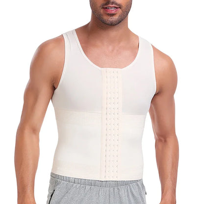 Men’s Slimming Body Shaper Vest – Waist Trainer Compression Shirt, Tummy Control Corset Shapewear & Abdomen Slimming Underwear