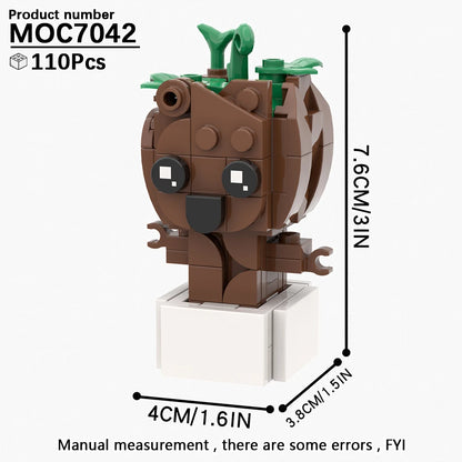 MOOXI Movie Series MOC BrickHeadz Building Blocks Set – DIY Educational Toy for Kids