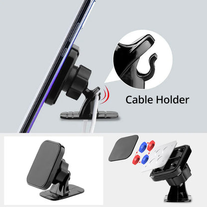 Universal Magnetic Car Phone Holder - Air Vent Mount for iPhone, Samsung, and GPS Devices