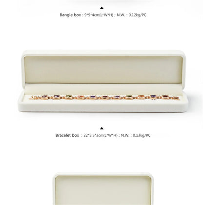 Oirlv Velvet Jewelry Box – Classic Ring, Earring & Necklace Case for Wedding Gift & Display