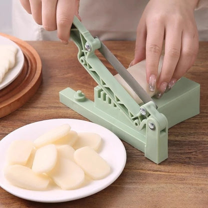 Stainless Steel Rice Cake Slicer - Mini Kitchen Tool for Quick Rice Cake Cutting