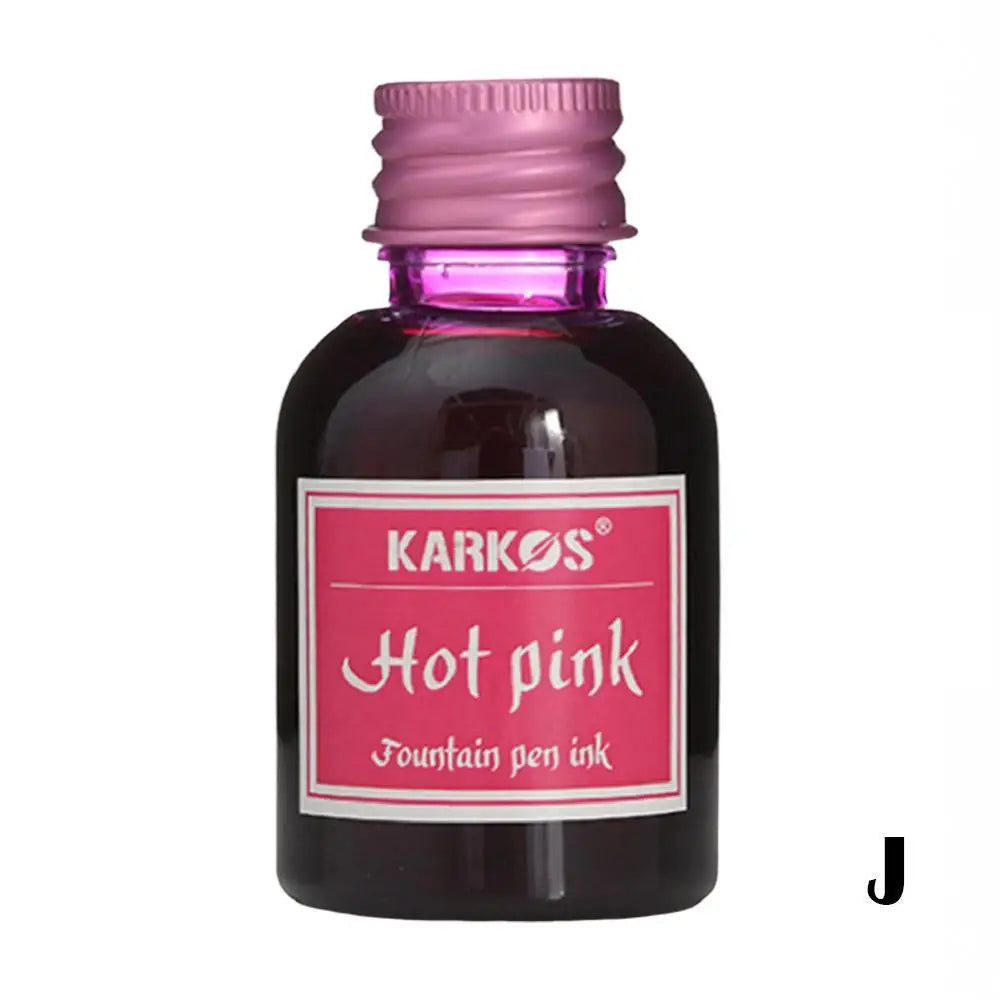 Pure Colorful Fountain Pen Ink — High-Quality 20/30/70ml Refill for Calligraphy, Writing & School Stationery