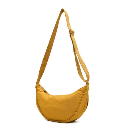 Casual Nylon Hobo Crossbody Bag for Women – Shoulder, Half Moon, Tote Travel Shopper & Purses