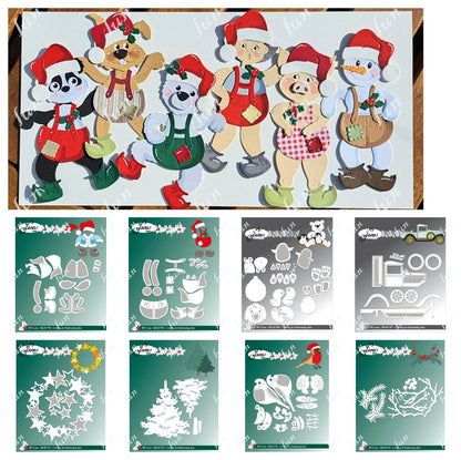 Tall Elf Metal Cutting Dies – Pine Cone Gnome Scrapbooking, Mailbox Craft Supplies for DIY Photo Albums