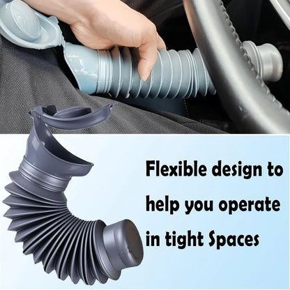 Portable Unisex Urinal Bottle - Leak-Proof Collapsible Emergency Travel Urinal for Men and Women, Ideal for Cars and Outdoor Use