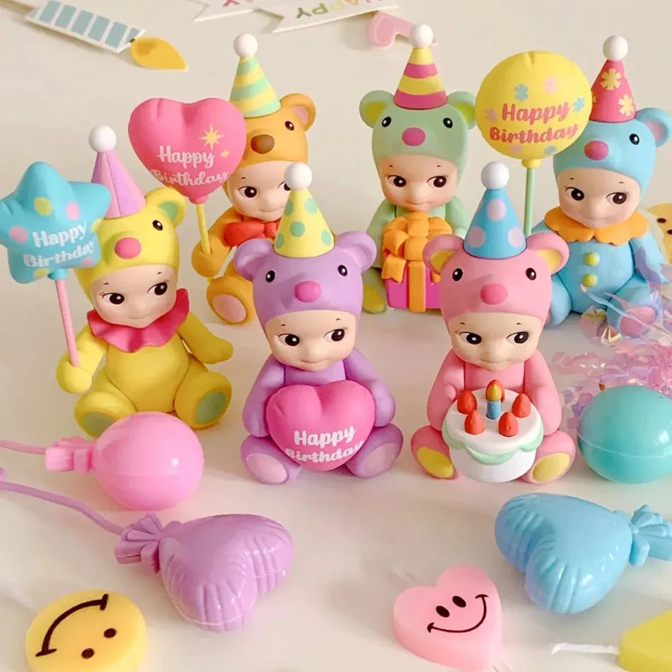 New Sonny Angel Blind Box – Birthday Series Animal Anime Figures, Cute Desktop & Car Ornaments, Christmas Gift