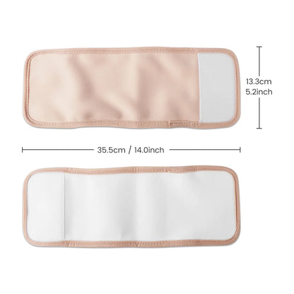 Reusable Castor Oil Pack Wrap - Organic Cotton with Adjustable Elastic Strap, Castor Oil Compress for Body Care
