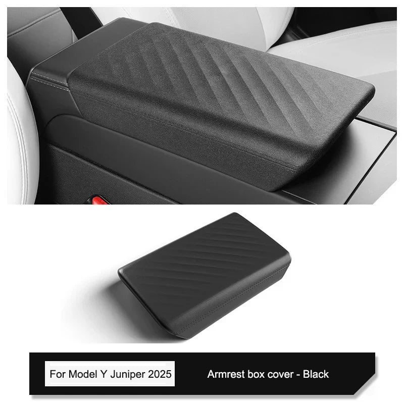 Tesla Model Y Juniper 2025 Center Console Armrest Organizer – Cup Holder & Storage Box Interior Upgrade Kit