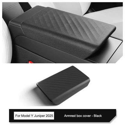 Tesla Model Y Juniper 2025 Center Console Armrest Organizer – Cup Holder & Storage Box Interior Upgrade Kit