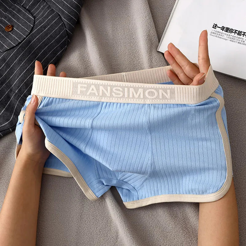 Men’s Breathable Mesh Boxer Briefs - Stretch U-Crotch Underwear with Wide Waistband