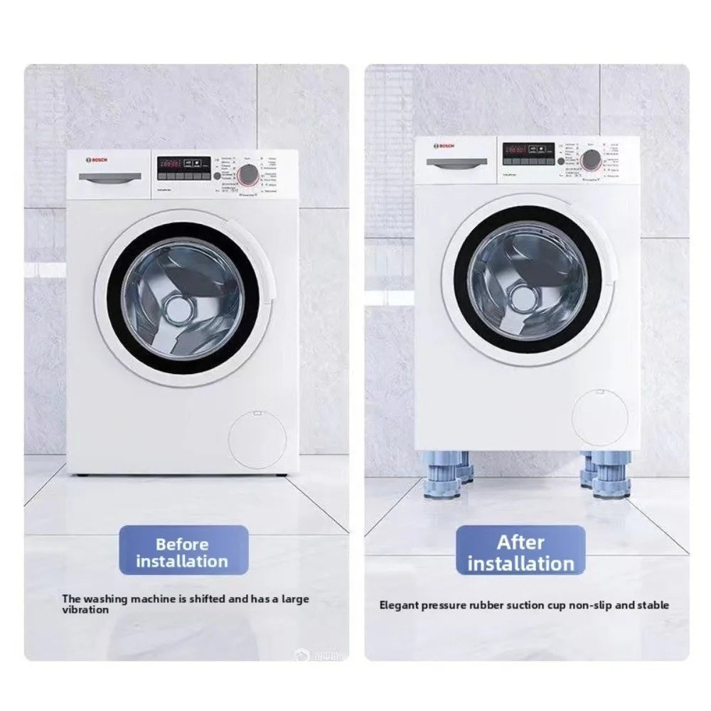 Multi-Functional Washing Machine Anti-Vibration Pad – Shockproof, Adjustable, Anti-Slip Noise-Reducing Mat