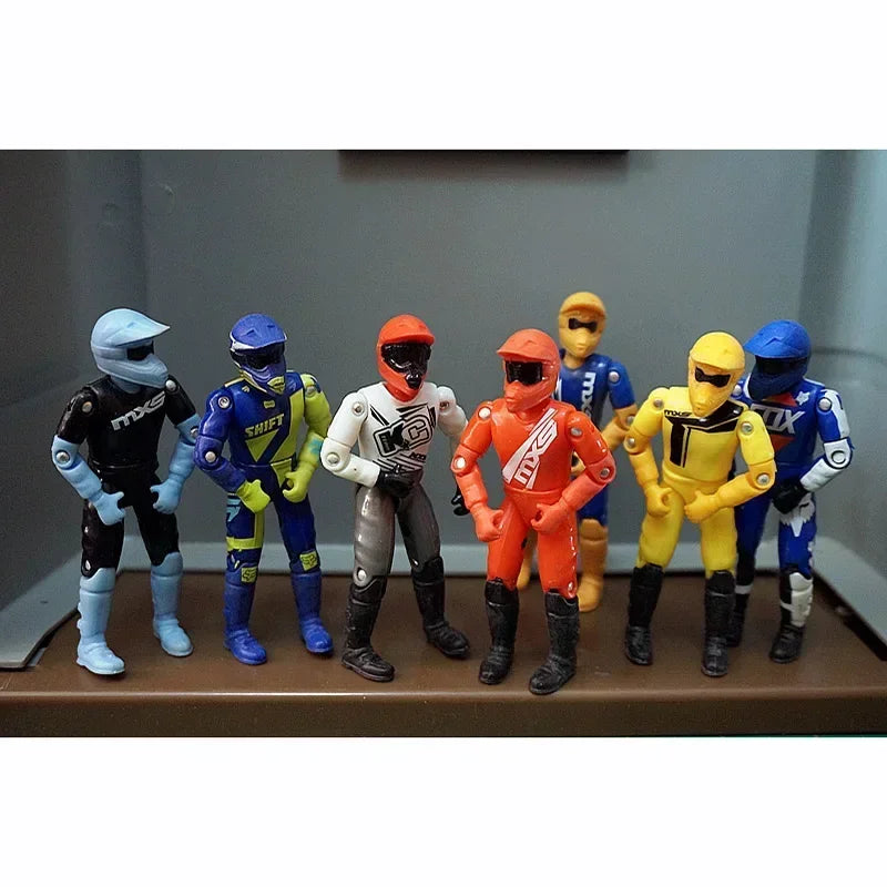 3.75-Inch Male Soldier Motorcycle Driver Figure – 1:18 Scale Off-Road Racer Collectible Model & Static Ornament