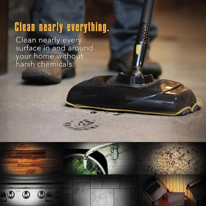 McCulloch MC1385 Deluxe Canister Steam Cleaner with 23 Accessories - Chemical-Free Pressurized Cleaning