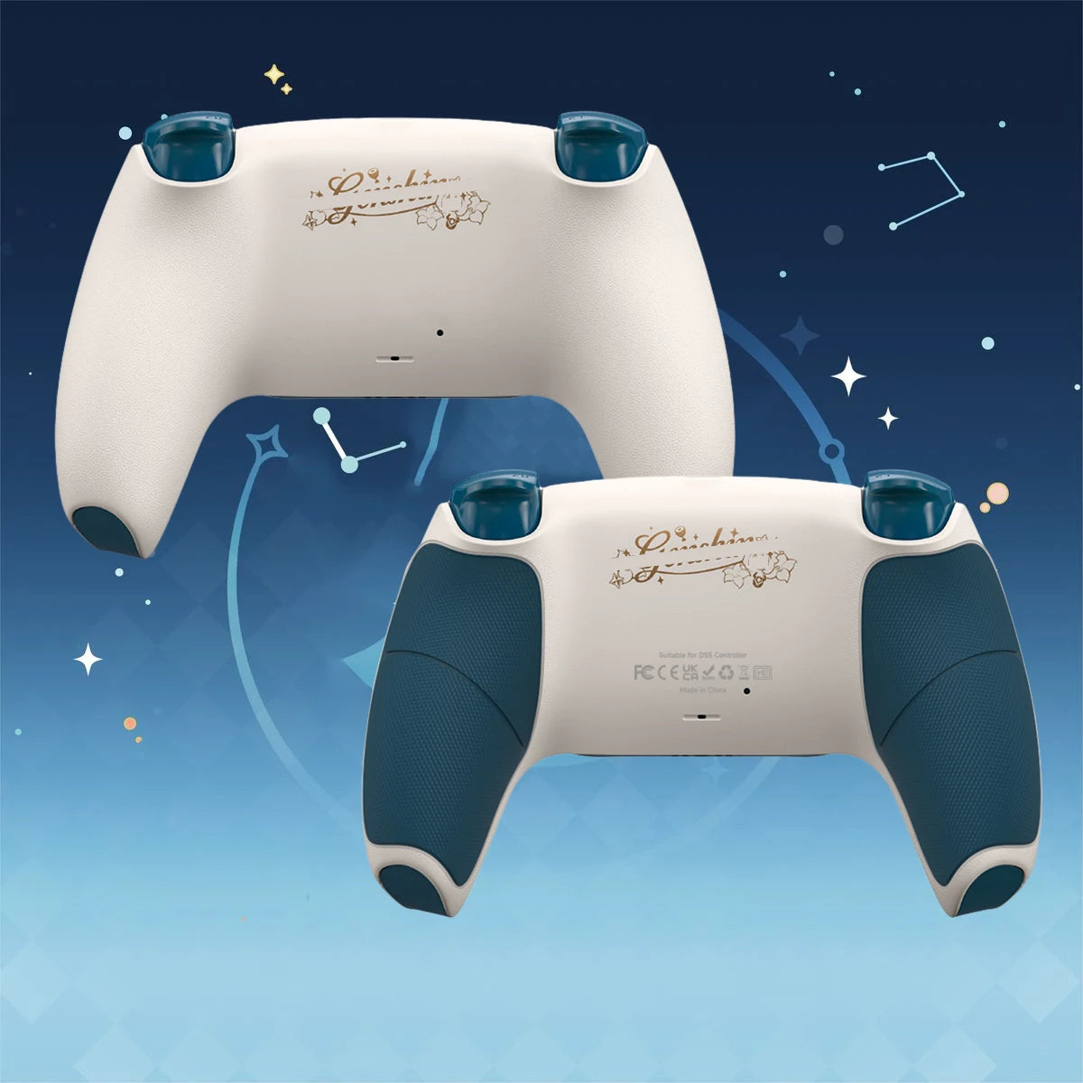 PS5 Controller Shell Set - Pattern Replacement Housing Compatible with BMD-010 to BMD-060 Models