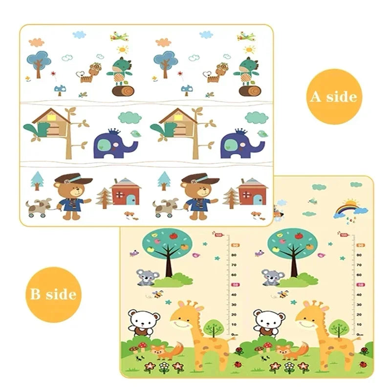 Baby Crawling Play Mat - Non-Toxic EPE Foam Safety Rug, 1cm Thickness, Two Thickness Options and Five Sizes for Kids’ Play Areas