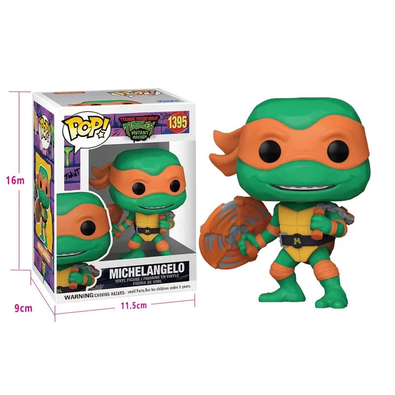 Bandai Ninja Turtle Anime Figure – Neca 1990 Film Edition PVC Action Figurine, Room Ornament & Birthday Gift