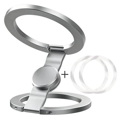 Double-Sided Magnetic Phone Ring Holder - 360° Rotatable Ultra-Thin Glitter Grip Stand