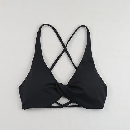 Sexy Slim Shoulder Strap Sports Bra – High Stretch Comfortable Breathable Yoga & Gym Workout Underwear with Detachable Straps