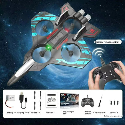 2.4G Remote Control Fighter Foam Glider – LED Stunt UAV Helicopter Aircraft Model