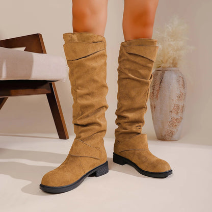 2025 Women’s Retro Minimalist Boots – Fashionable & Comfortable Autumn Winter Footwear
