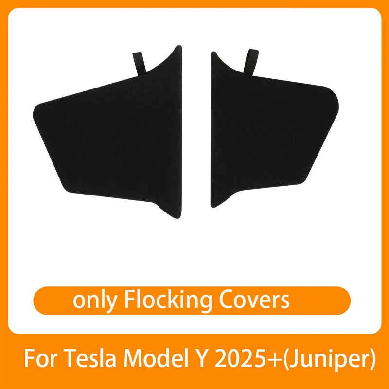 Tesla Model Y Berlin/Austin 2022-2025 Trunk Side Storage Bins – TPE Cargo Organizer with Carpet Lids