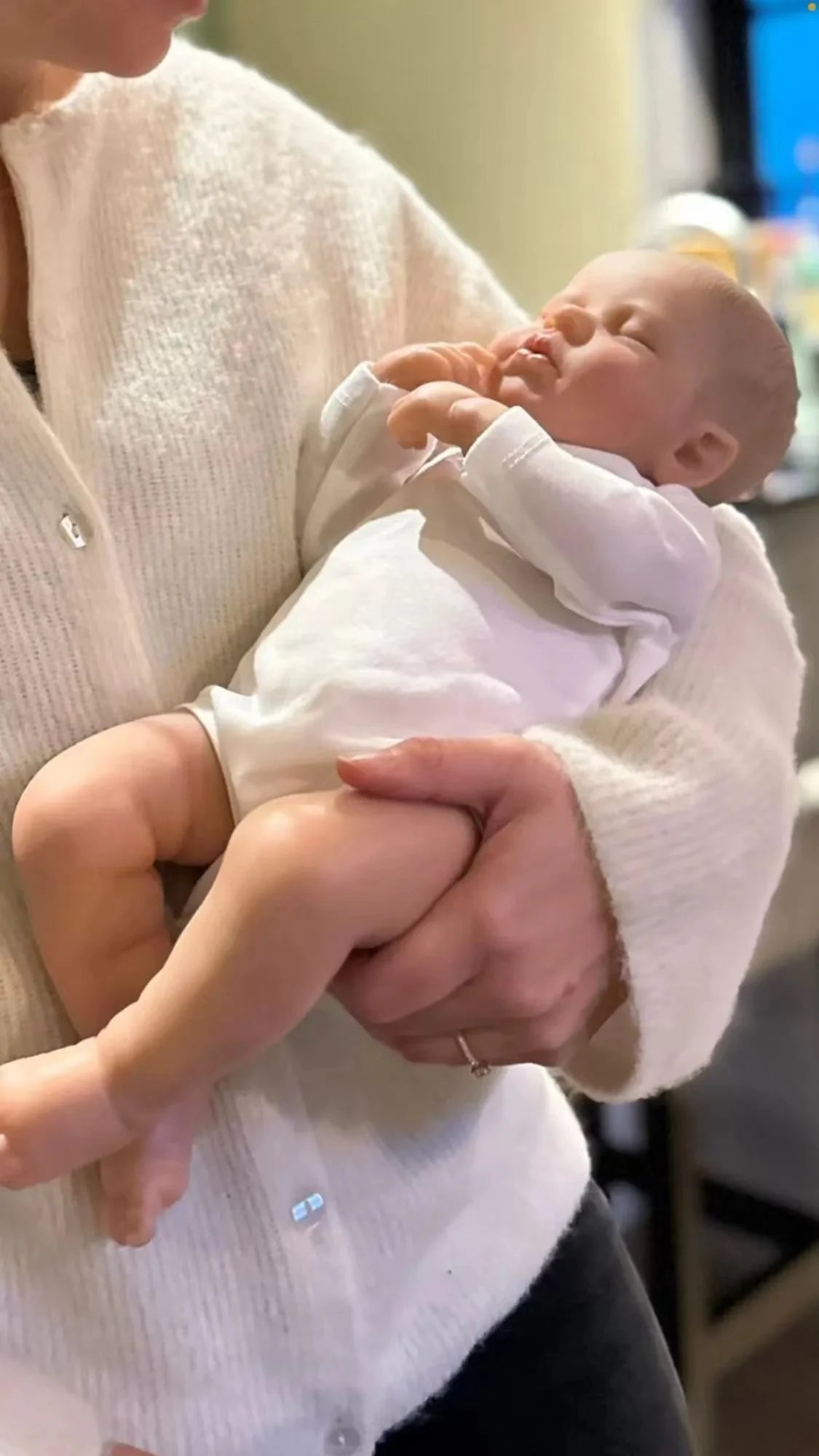 MRB 50cm Realistic Bebe Reborn Doll – Handmade Silicone Vinyl LouLou Toy for Girls Christmas Gift