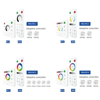 SP630E All-in-One LED Controller 5CH PWM SPI, RGB/RGBW/CCT Music Sync Bluetooth, Compatible with WS2812B WS2811 SK6812 FCOB 5050 5V–24V LED Strip